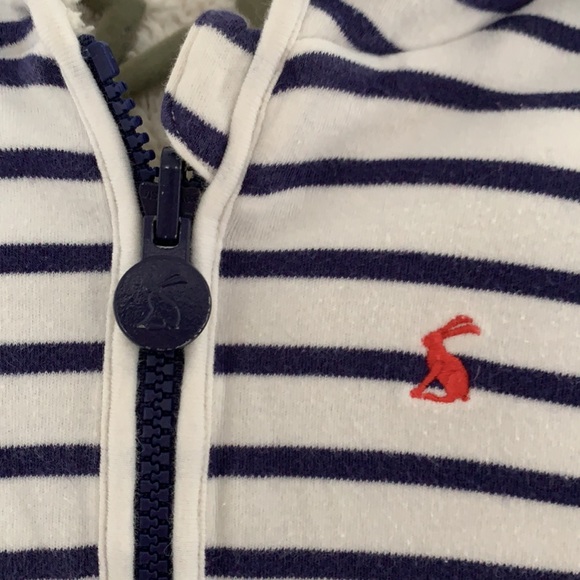 Joules Reversible Cuddle Zip Coat 0-24m - Picture 3 of 7